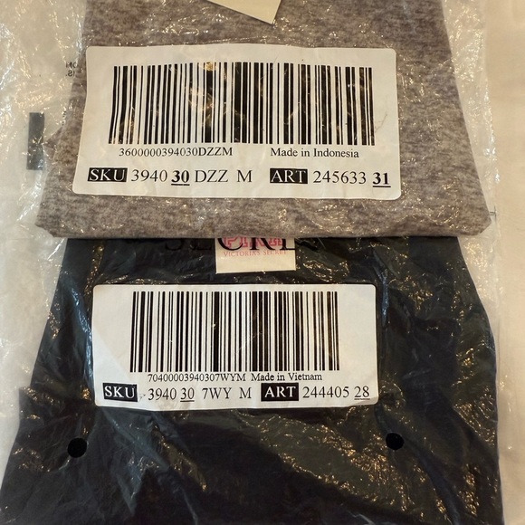 Victoria’s Secret PINK Seamless Cheeky Panty Set – Gray & Black - Size M - NWT - Picture 7 of 7